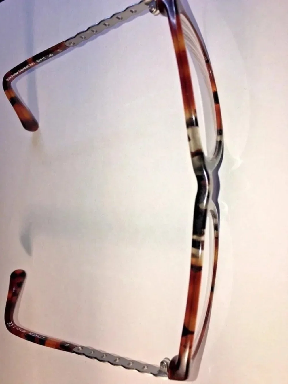 Coach 5519 Amber Grey Multi Tortoise 53 17 140 Eye Glass FRAMES W/ Coach CASE